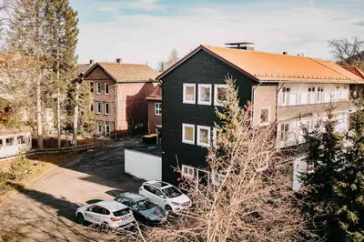 Das Gebäude in dem sich die Ferienwohnung befindet