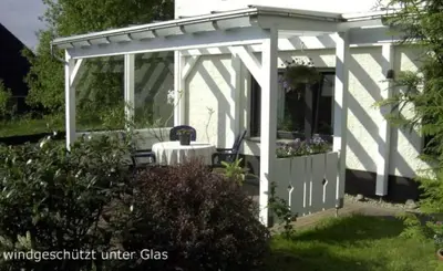 Ein Garten an der Unterkunft Harzhaus Rauch