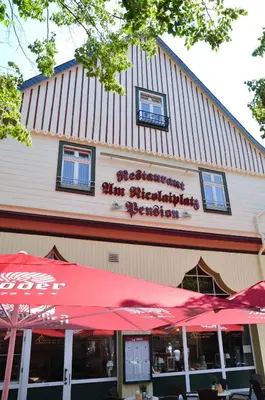 Das Gebäude in dem sich die Pension befindet
