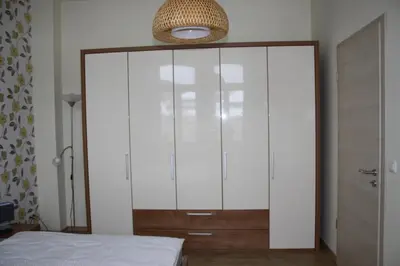 Ein Bett oder Betten in einem Zimmer der Unterkunft Ferienhaus Brockenbahnblick