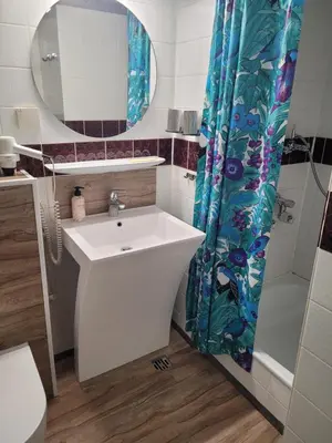 Ein Badezimmer in der Unterkunft Apartment am Kranichsee Vier Jahreszeiten