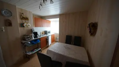 Küche/Küchenzeile in der Unterkunft Ferienwohnung Zeus