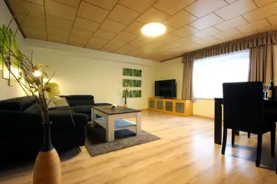 TV/Unterhaltungsangebot in der Unterkunft Ferienwohnung am Kurpark
