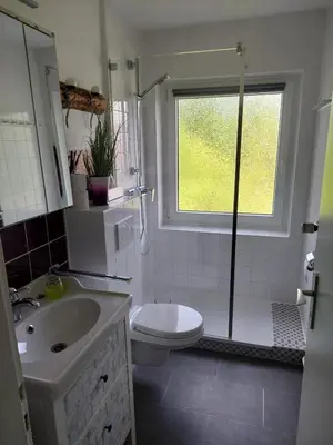 Ein Badezimmer in der Unterkunft Fewo BiBi