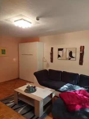 Ein Sitzbereich in der Unterkunft Fewo BiBi