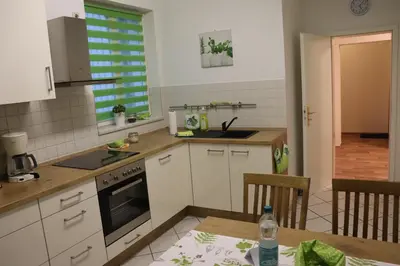 Küche/Küchenzeile in der Unterkunft Ferienwohnung Berthold WG 3