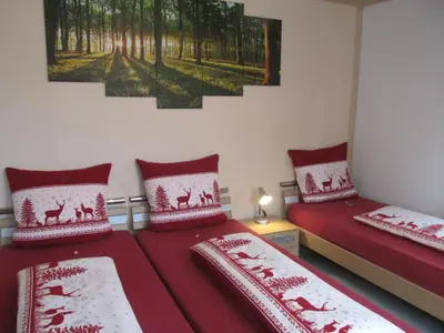Ein Bett oder Betten in einem Zimmer der Unterkunft Apartments & Ferienhaus Senftner