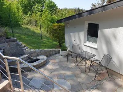 Ein Balkon oder eine Terrasse in der Unterkunft Ferienanlage Traumhaft