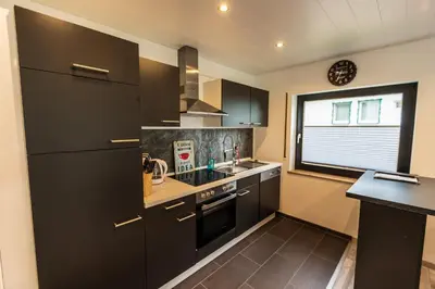 Küche/Küchenzeile in der Unterkunft Ferienwohnung Brunnenbach II