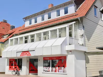 Das Gebäude in dem sich die Ferienwohnung befindet