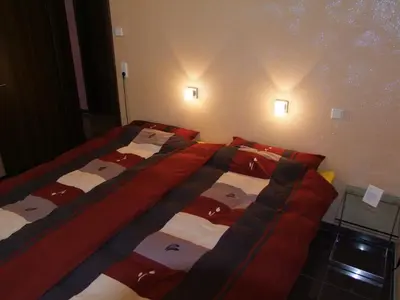 Ein Bett oder Betten in einem Zimmer der Unterkunft Ferienhaus 
