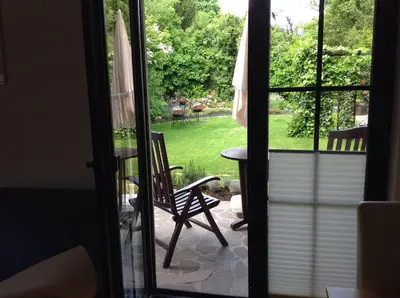 Ein Garten an der Unterkunft Haus Kollwitzweg - Ferienwohnungen