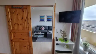 TV/Unterhaltungsangebot in der Unterkunft Ferienwohnung 