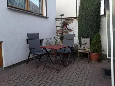 Ein Balkon oder eine Terrasse in der Unterkunft Ferienhaus Pieper