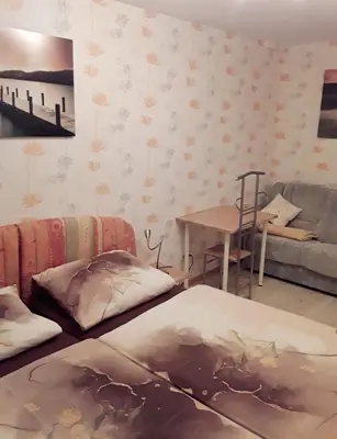 Ein Sitzbereich in der Unterkunft Ferienhaus Pieper