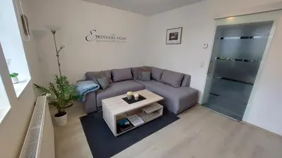 Ein Sitzbereich in der Unterkunft Kaiserpfalzquartier