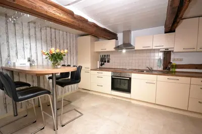 Küche/Küchenzeile in der Unterkunft Ferienhaus Harzinsel