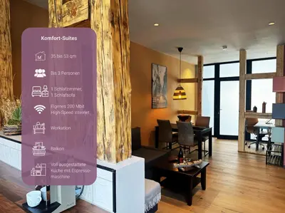 Ein Sitzbereich in der Unterkunft Trattoria & Apartments - Casa da Enzo