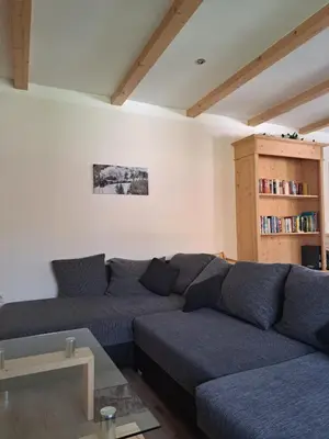 Ein Sitzbereich in der Unterkunft Ferienhaus Gretel in Zorge