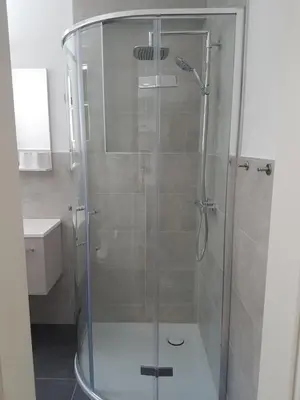 Ein Badezimmer in der Unterkunft Altstadtflair