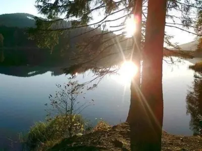 Naturlandschaft in der Nähe des Ferienhauses