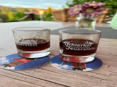 Getränke in der Unterkunft Ferienhaus in Elend