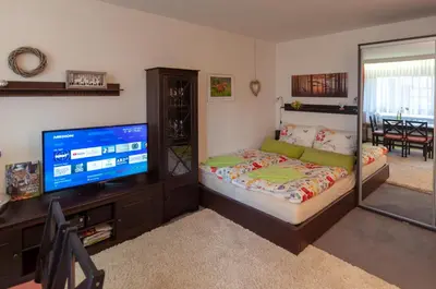 Ein Bett oder Betten in einem Zimmer der Unterkunft Harznest