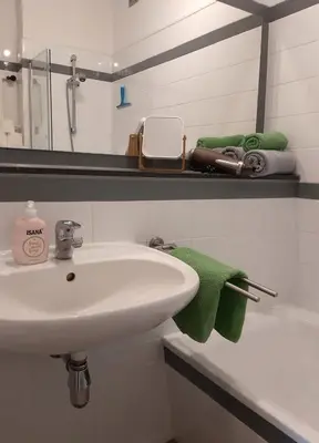 Ein Badezimmer in der Unterkunft Bergblick-Braunlage