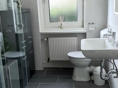 Ein Badezimmer in der Unterkunft Ferienhaus im Harz mit Wanderwegen
