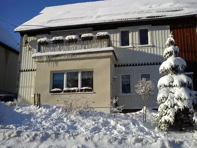 Ferienwohnung in den Hüttenroder Bergen im Winter