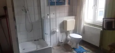Ein Badezimmer in der Unterkunft Ferienwohnungen im Harz