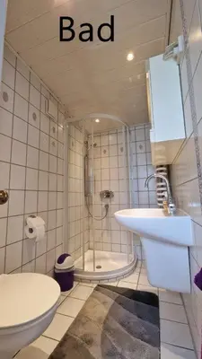 Ein Badezimmer in der Unterkunft Ferienhaus Gleesner