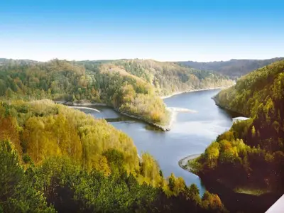 Naturlandschaft in der Nähe des Ferienhauses