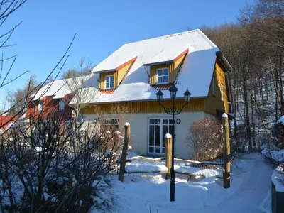Ferienhaus in Wernigerode mit Gemeinschaftspool im Winter