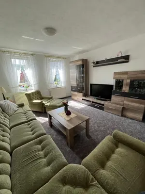 Ein Sitzbereich in der Unterkunft Ferienwohnung Werner