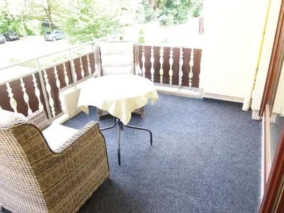 Ein Sitzbereich in der Unterkunft Ferienwohnung AltesSalzwerk