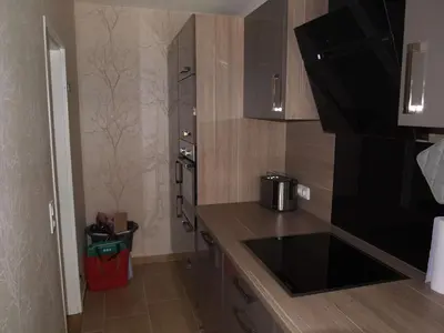 Küche/Küchenzeile in der Unterkunft Ferienwohnung AltesSalzwerk