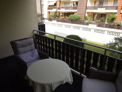 Ein Balkon oder eine Terrasse in der Unterkunft Ferienwohnung AltesSalzwerk