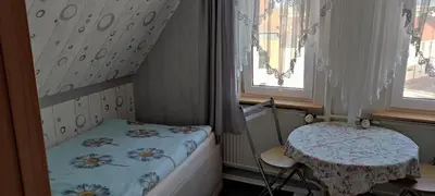 Ein Bett oder Betten in einem Zimmer der Unterkunft Ferienwohnung Wicke