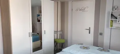 Ein Bett oder Betten in einem Zimmer der Unterkunft Ferienwohnung Wicke