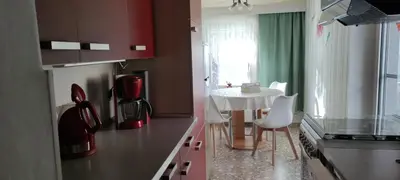 Küche/Küchenzeile in der Unterkunft Ferienwohnung Wicke