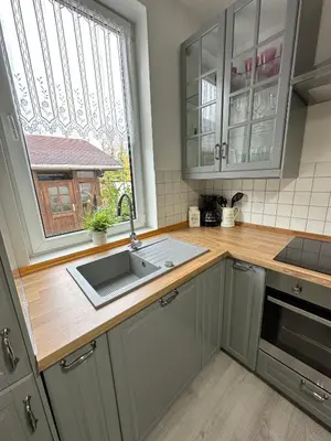Küche/Küchenzeile in der Unterkunft Ferienwohnung Harz Hexe Wernigerode