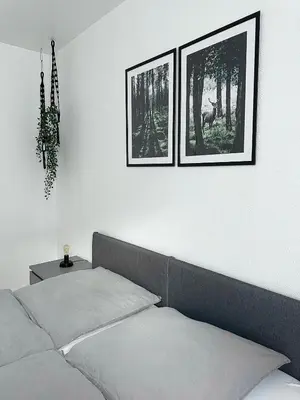 Ein Sitzbereich in der Unterkunft Ferienwohnung Harz Hexe Wernigerode