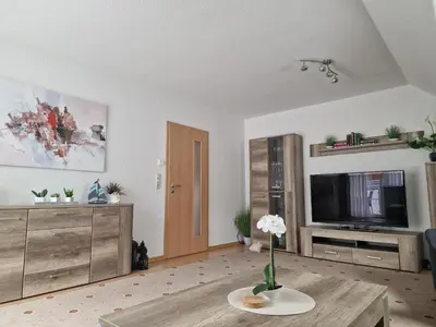 TV/Unterhaltungsangebot in der Unterkunft Ferienwohnung Vier Sterne