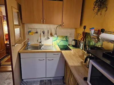 Küche/Küchenzeile in der Unterkunft Ottos Ferienwohnung Goslar