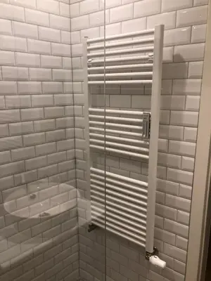 Ein Badezimmer in der Unterkunft Ferienwohnung am Schlosspfad No. 2
