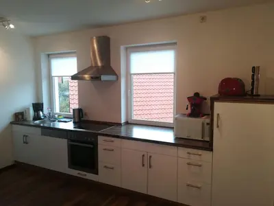 Küche/Küchenzeile in der Unterkunft Ferienwohnung Brocken