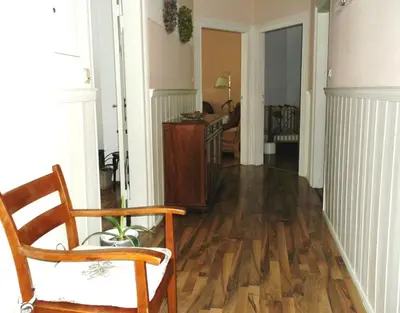 Küche/Küchenzeile in der Unterkunft Ferienwohnung HARZgeNUSS