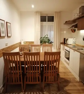 Küche/Küchenzeile in der Unterkunft Ferienwohnung HARZgeNUSS