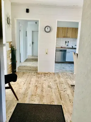 Küche/Küchenzeile in der Unterkunft Ferienwohnung Harzblick 3